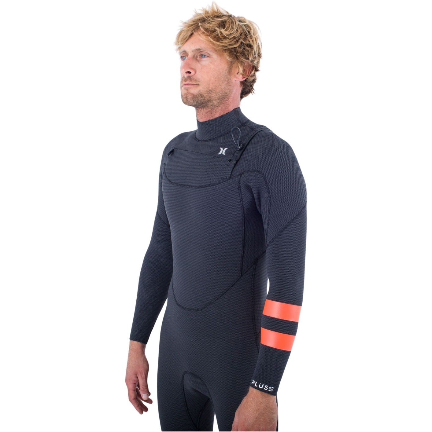 Hurley Da Uomo Plus 5/3mm Chest Zip Muta MFS0012504 - Black / Graphite